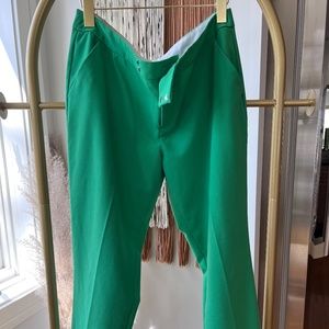 Banana Republic Green Straight Leg Dress Pants